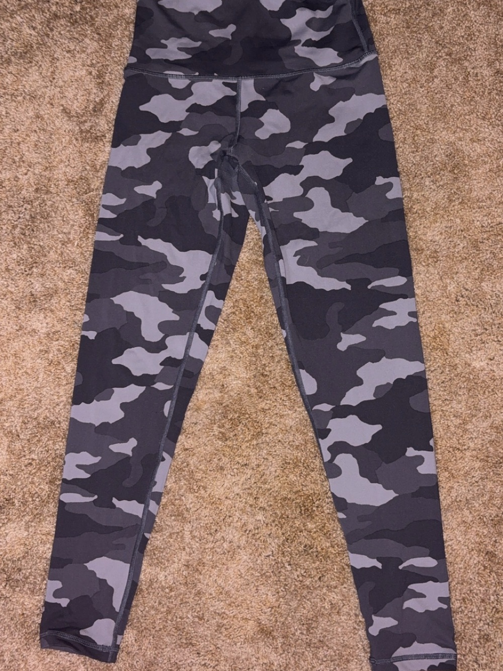 aerie Womens Gray & Black Camo Leggings